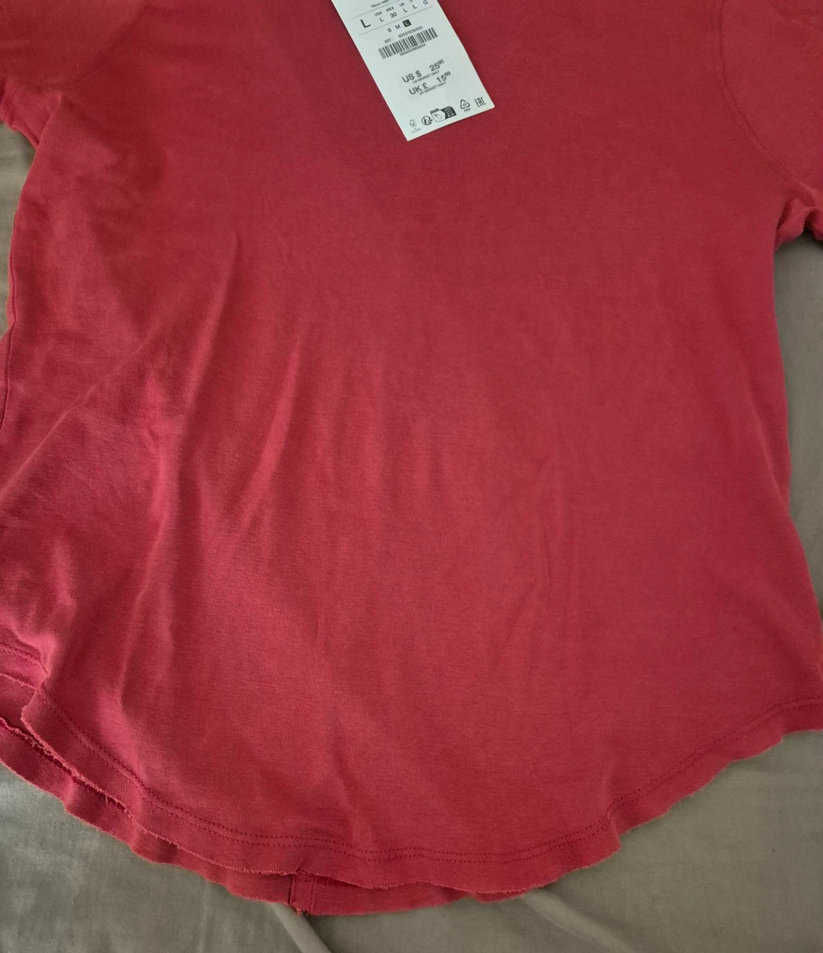 Short sleeve t-shirt size l new with tag Zara – photo 2